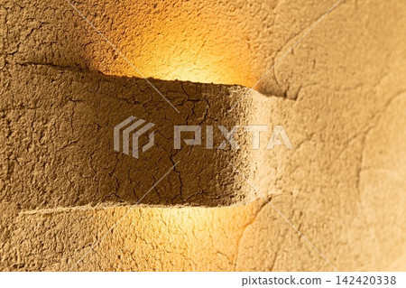 Japanese-style indirect lighting that shines on the wall Japanese-style indirect lighting that shines on the wall 142420338