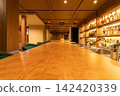Bar counter made from a single piece of wood 142420339