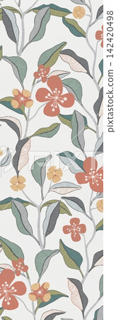 Soft watercolor floral and nature seamless patterns collection for creative design projects Soft watercolor floral and nature seamless patterns collection for creative design projects 142420498
