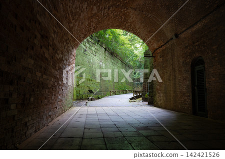Sarushima, an uninhabited island that was formerly a military fortress. Sarushima, an uninhabited island that was formerly a military fortress. 142421526