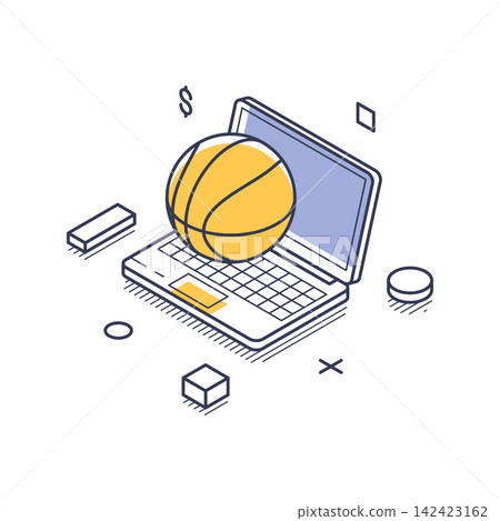 Online Sports Betting And Game Streaming Isometric Vector Illustration Online Sports Betting And Game Streaming Isometric Vector Illustration 142423162