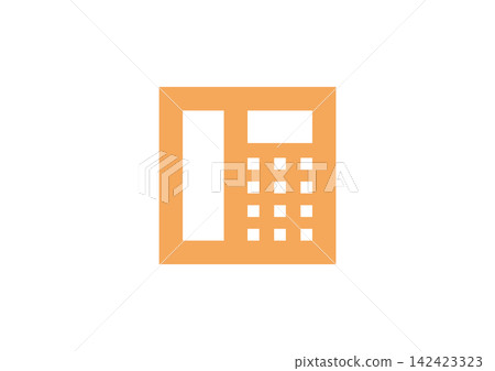 A simple and minimalist telephone icon (orange) that can be used on business cards, websites, etc. A simple and minimalist telephone icon (orange) that can be used on business cards, websites, etc. 142423323
