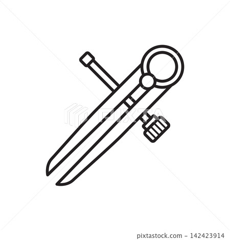 Minimalist line art icon of an edge creaser tool used for scoring decorative parallel lines on leather.
Minimalist line art icon of an edge creaser tool used for scoring decorative parallel lines on leather.
142423914