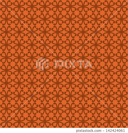 Orange Brown Retro Symmetrical Curves Orange Brown Retro Symmetrical Curves 142424061