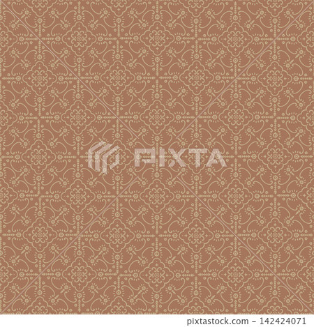 Vintage Floral Damask Geometric Grid Vintage Floral Damask Geometric Grid 142424071