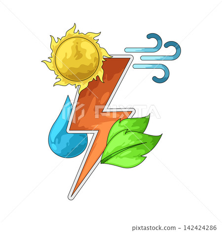 Illustration of Green Energy Illustration of Green Energy 142424286
