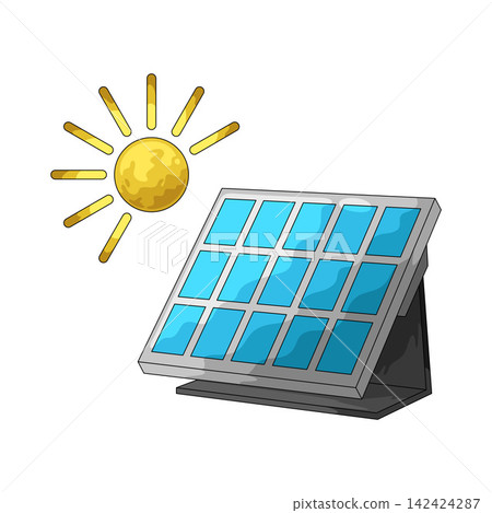Illustration of Solar Panel Illustration of Solar Panel 142424287