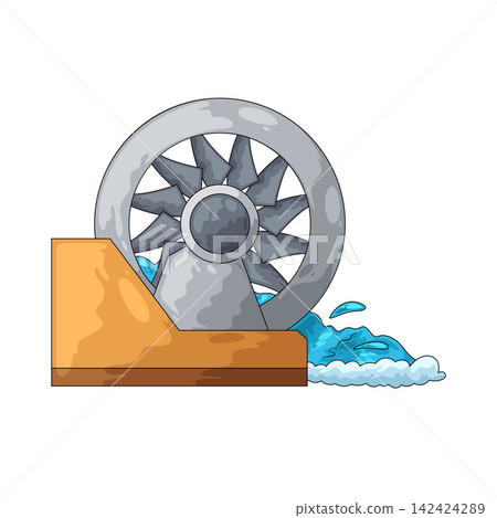 Illustration of Water Power Illustration of Water Power 142424289