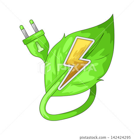 Illustration of Green Power Illustration of Green Power 142424295