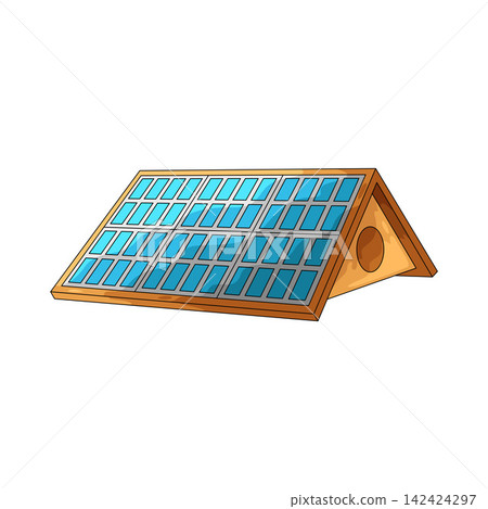Illustration of Solar Roof Illustration of Solar Roof 142424297