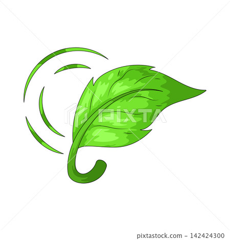 Illustration of Eco Leaf Illustration of Eco Leaf 142424300