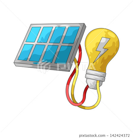 Illustration of Solar Light 142424372