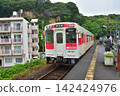 MR600 series diesel railcar entering Matsuura Railway Takaiwa Station 142424976