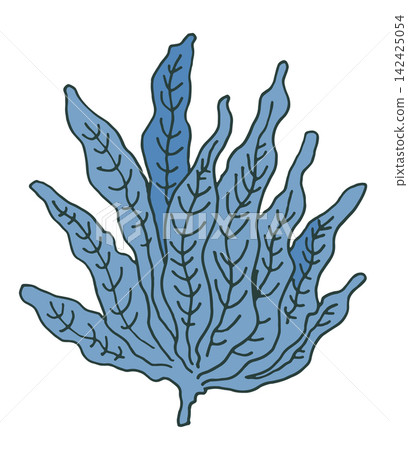 Blue Underwater Marine Algae Kelp Element Blue Underwater Marine Algae Kelp Element 142425054