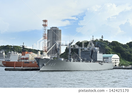 Scenery from a sightseeing boat on a tour of Yokosuka naval port. Scenery from a sightseeing boat on a tour of Yokosuka naval port. 142425170
