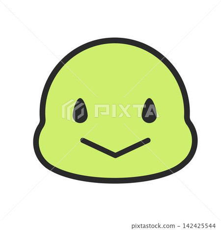 Cute turtle illustration (face only, front view) Cute turtle illustration (face only, front view) 142425544
