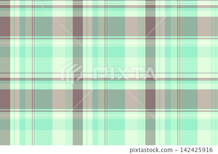 Tartan plaid fabric pattern with a structured checked arrangement and a woven fabric texture. Light tones bring classic fabric heritage to a seamless decorative surface for home decor. 142425916
