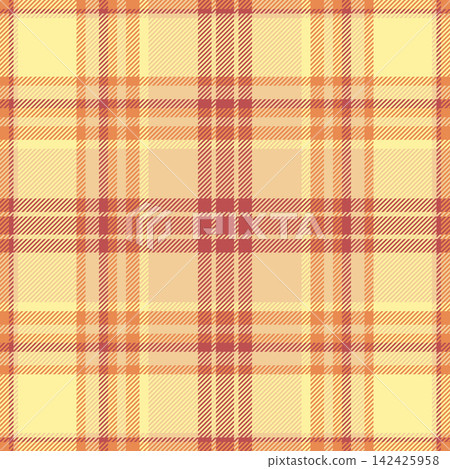 December textile vector check, turkish pattern texture plaid. Card tartan fabric background seamless in amber and yellow colors. December textile vector check, turkish pattern texture plaid. Card tartan fabric background seamless in amber and yellow colors. 142425958