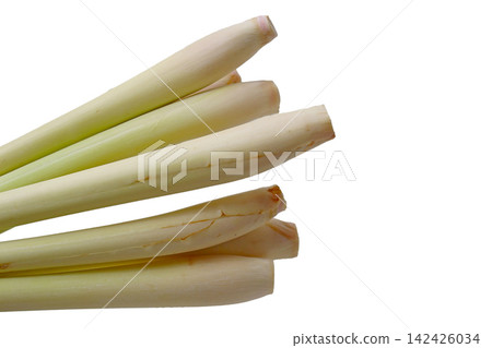 Fresh lemongrass stalks, a healthy herb and vegetable for cooking. Fresh lemongrass stalks, a healthy herb and vegetable for cooking. 142426034