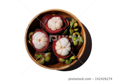 Fresh mangosteen, delicious tropica fruit Fresh mangosteen, delicious tropica fruit 142426274