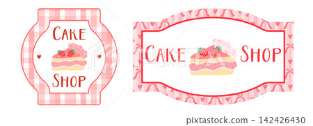 Frame scallop border with label bakery gift for tag holiday lace. Vector pastry checkered with template round collection for check banner shape. Decoration circle poster with sticker coupon print. Frame scallop border with label bakery gift for tag holiday lace. Vector pastry checkered with template round collection for check banner shape. Decoration circle poster with sticker coupon print. 142426430