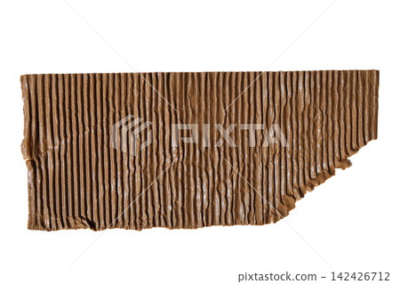 Wet brown kraft paper sheets ruined by water. Wet brown kraft paper sheets ruined by water. 142426712