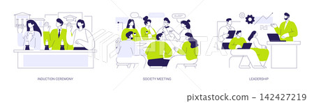 Honor Society isolated cartoon vector illustrations se Honor Society isolated cartoon vector illustrations se 142427219