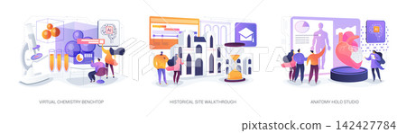 Intelligent Multimodal Learning Support abstract concept vector illustrations. Intelligent Multimodal Learning Support abstract concept vector illustrations. 142427784