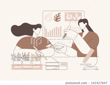Plant science isolated cartoon vector illustrations. 142427847