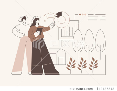 Horticulture isolated cartoon vector illustrations. Horticulture isolated cartoon vector illustrations. 142427848