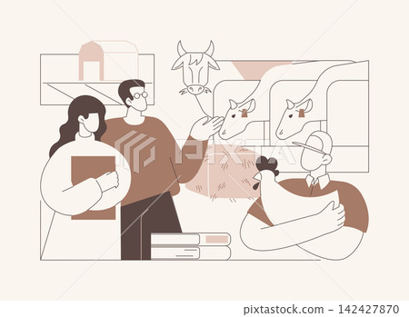 Animal science isolated cartoon vector illustrations. Animal science isolated cartoon vector illustrations. 142427870