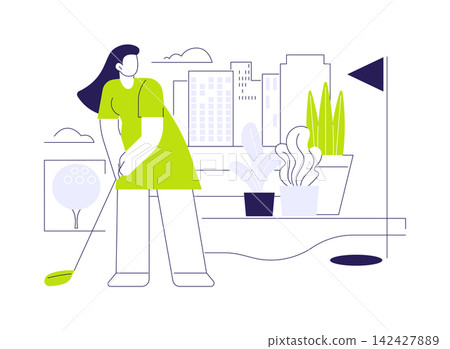 Outdoor recreation area isolated cartoon vector illustrations. Outdoor recreation area isolated cartoon vector illustrations. 142427889