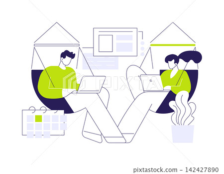 Chill zone isolated cartoon vector illustrations. Chill zone isolated cartoon vector illustrations. 142427890