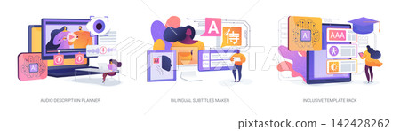 Intelligent Engagement Coaching Tools abstract concept vector illustrations. Intelligent Engagement Coaching Tools abstract concept vector illustrations. 142428262
