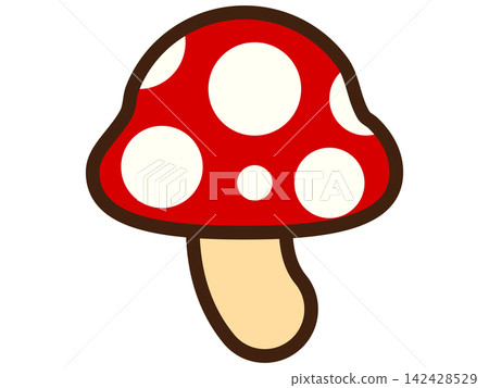 Mushroom illustration material Mushroom illustration material 142428529