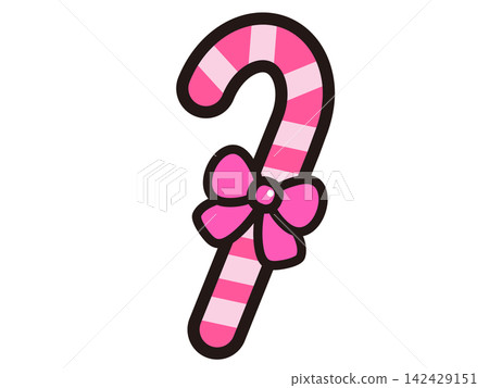 Cute candy cane illustration material 4 Cute candy cane illustration material 4 142429151