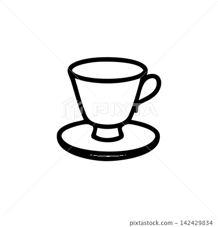 杯子,濃縮咖啡杯,簡約單色圖標 杯子,濃縮咖啡杯,簡約單色圖標 142429834