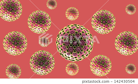 Virus bacteria cells background Virus bacteria cells background 142430504