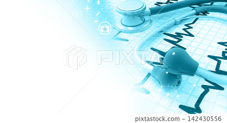Stethoscope on medical background Stethoscope on medical background 142430556