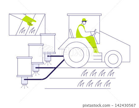 Fertilizer use abstract concept vector illustration. Fertilizer use abstract concept vector illustration. 142430567