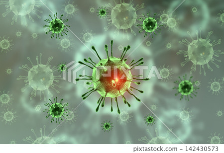 Virus bacteria cells background Virus bacteria cells background 142430573
