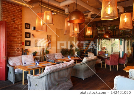 Spacious mezzanine with inviting ambiance suitable for social events Spacious mezzanine with inviting ambiance suitable for social events 142431090