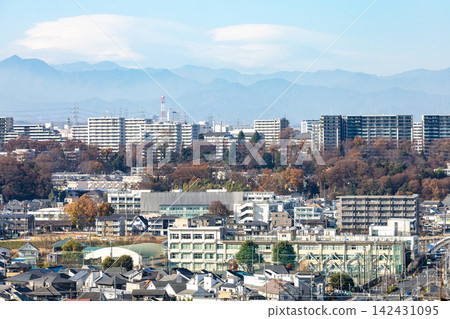 [東京都日野市] 郊區住宅區的景色 142431095