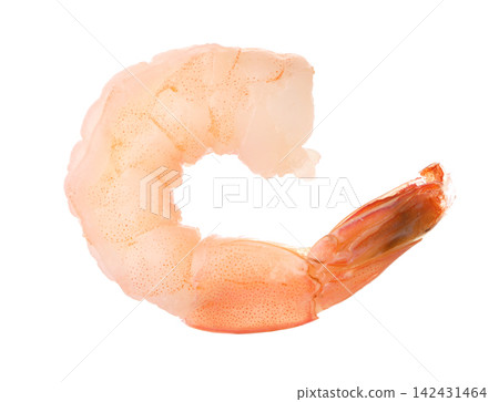 Freshly cooked delicious shrimp isolated on white Freshly cooked delicious shrimp isolated on white 142431464
