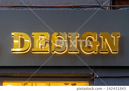 3d Design Golden Sign 3d Design Golden Sign 142431843