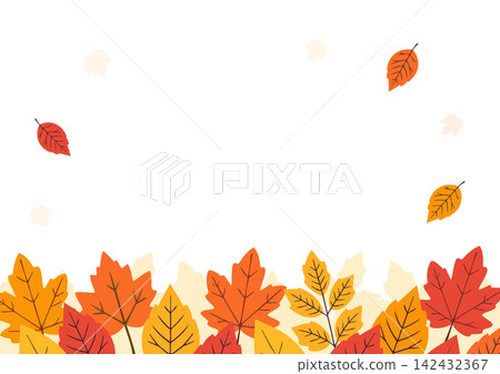 Autumn-themed background material featuring colorful autumn leaves. Autumn-themed background material featuring colorful autumn leaves. 142432367