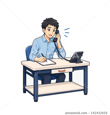 A man who makes a phone call A man who makes a phone call 142432658