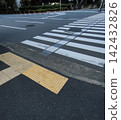 Crosswalks and Braille blocks 142432826