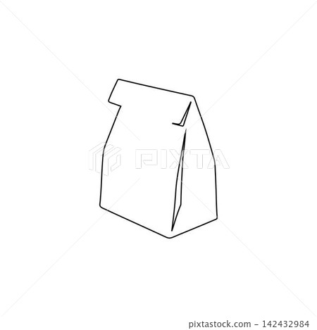 paper bag icon outline packaging shopping lunch food container illustration paper bag icon outline packaging shopping lunch food container illustration 142432984