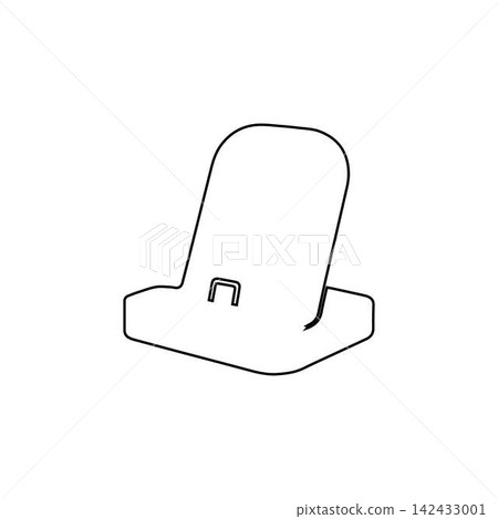 phone charging dock outline icon mobile device stand holder station equipment illustration phone charging dock outline icon mobile device stand holder station equipment illustration 142433001